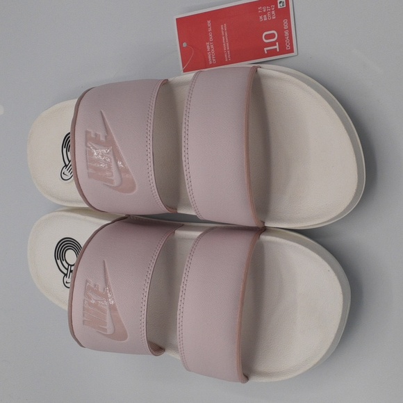 NWT NIKE WOMENS OFFCOURT DUO SLIDES SANDALS BARELY ROSE SIZE 7 - Picture 10 of 10